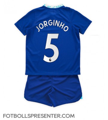 Chelsea Jorginho #5 Hemmatröja Barn 2022-23 Kortärmad (+ korta byxor)